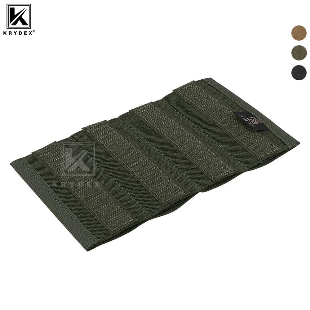 KRYDEX táctico MP5 Glock cuádruple revista insertar bolsa estilo Spiritus elástico incorporado soporte Quad Mag para MK3 MK4 aparejo de pecho