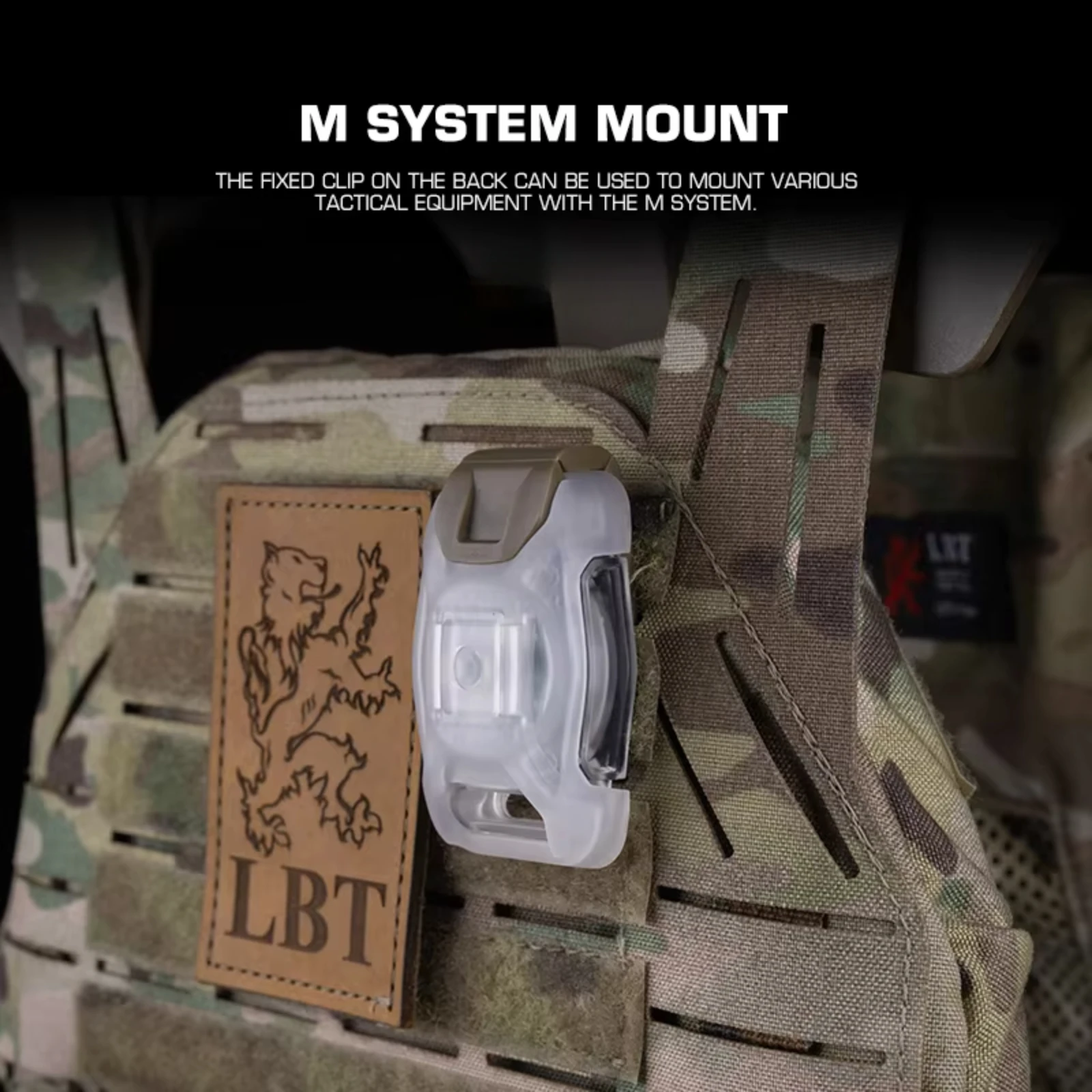 Luz de señal NANO con 2 modos, lámparas de identificación IR para casco Airsoft, chaleco MOLLE, lámpara de señal LED para caza, pesca, ciclismo - imagen 3