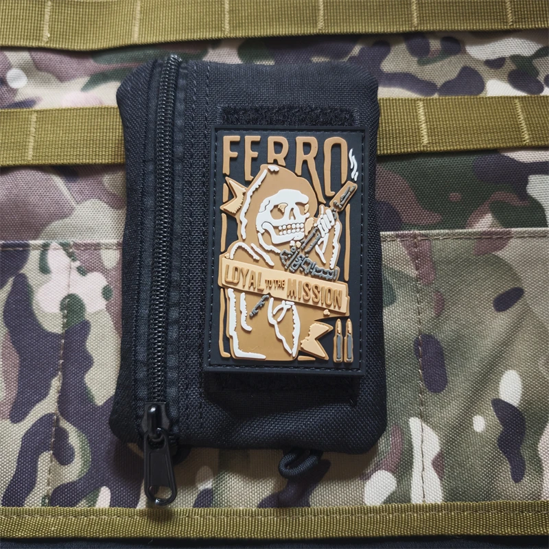 Parches tácticos de bordado/PVC Loyal A LOS MOMENTOS, brazalete luminoso de faraón con calavera para decoración de ropa DIY - imagen 2