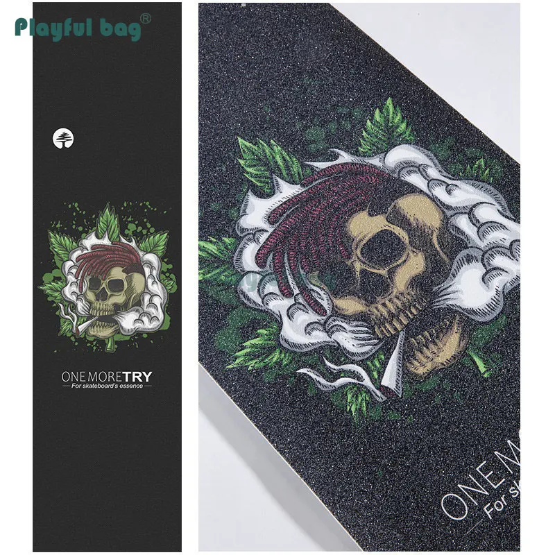 Papel de lija para monopatín, pegatinas mate gruesas, accesorio decorativo para monopatín, doble balancín, longboard, AMB234 - imagen 3