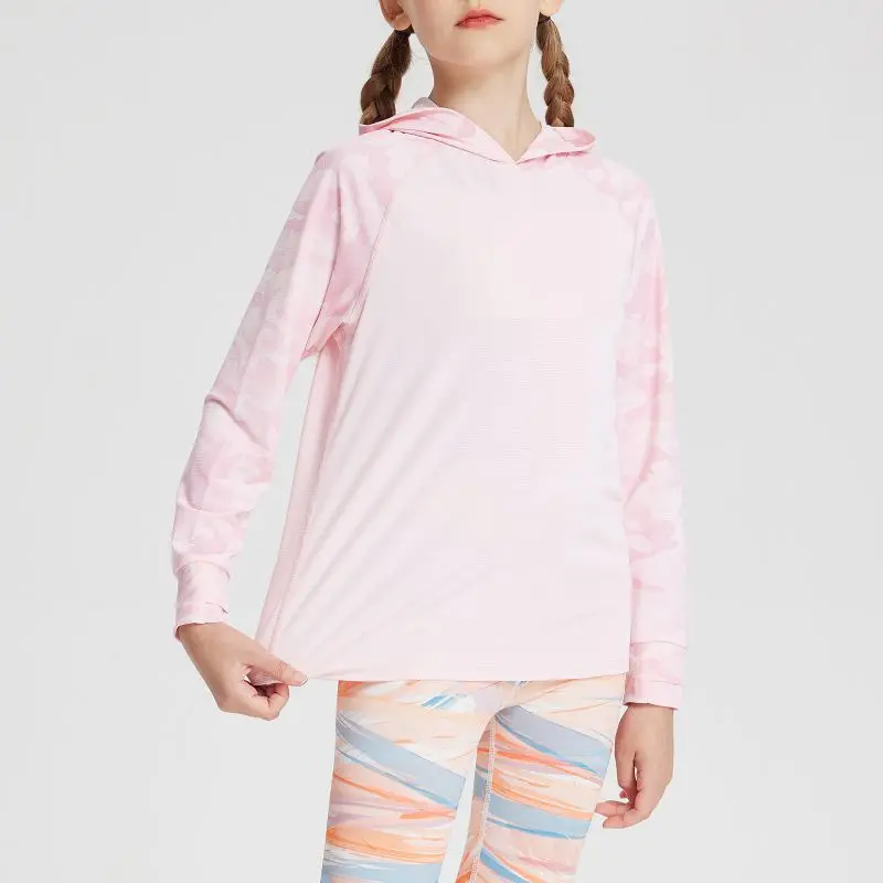 Chaqueta de protección solar de manga larga con capucha para bebés y niñas, abrigo transpirable, ropa de protección solar para niños - imagen 5