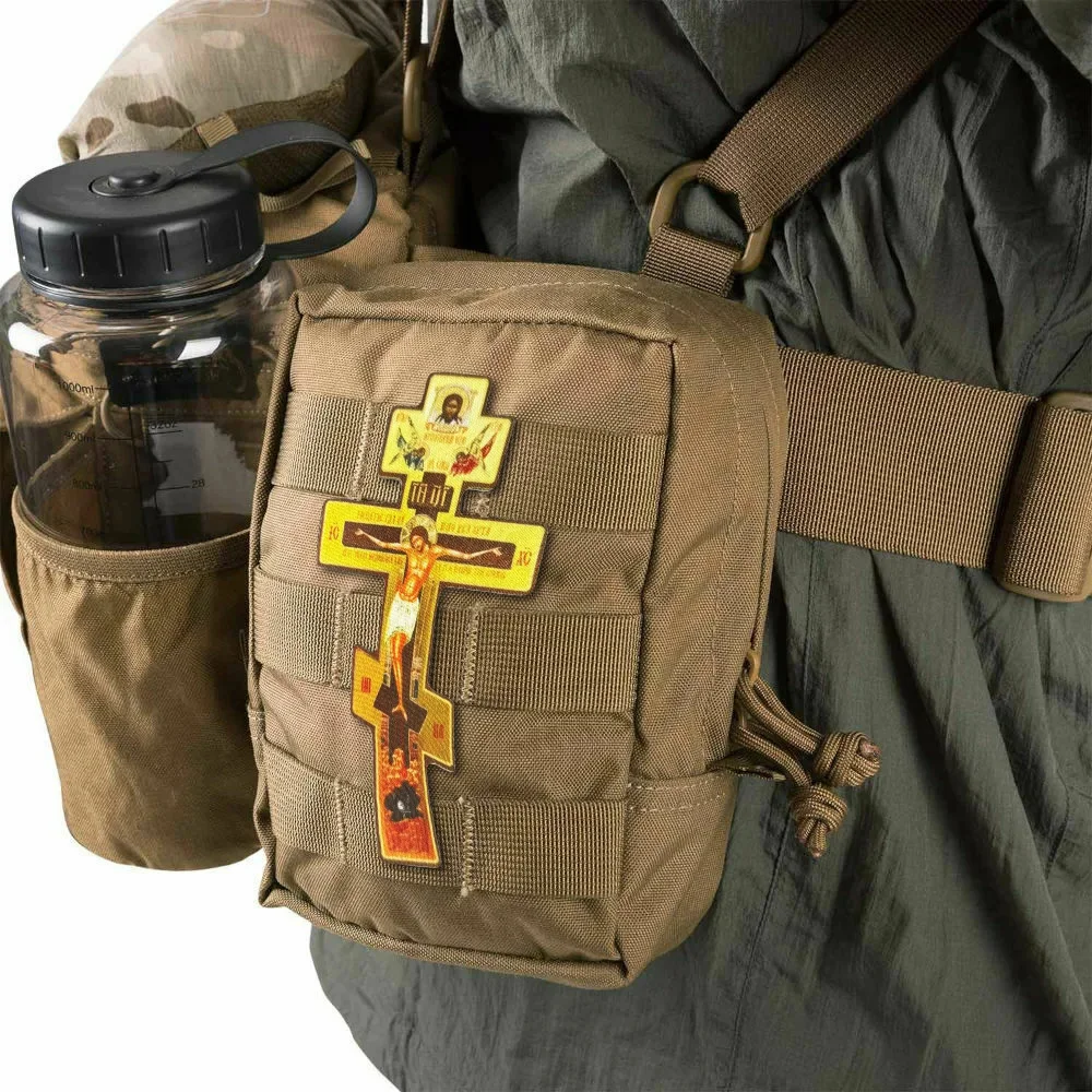 Parche táctico de moral "la crucifixión de Cristo", parches de gancho impresos del ejército militar para ropa, pegatinas para mochila - imagen 5
