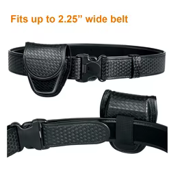 Funda para esposas dobles de 2..25 ", bolsa táctica con broche oculto para aplicación de la ley, bolsa para esposas dobles estándar con lazo para cinturón