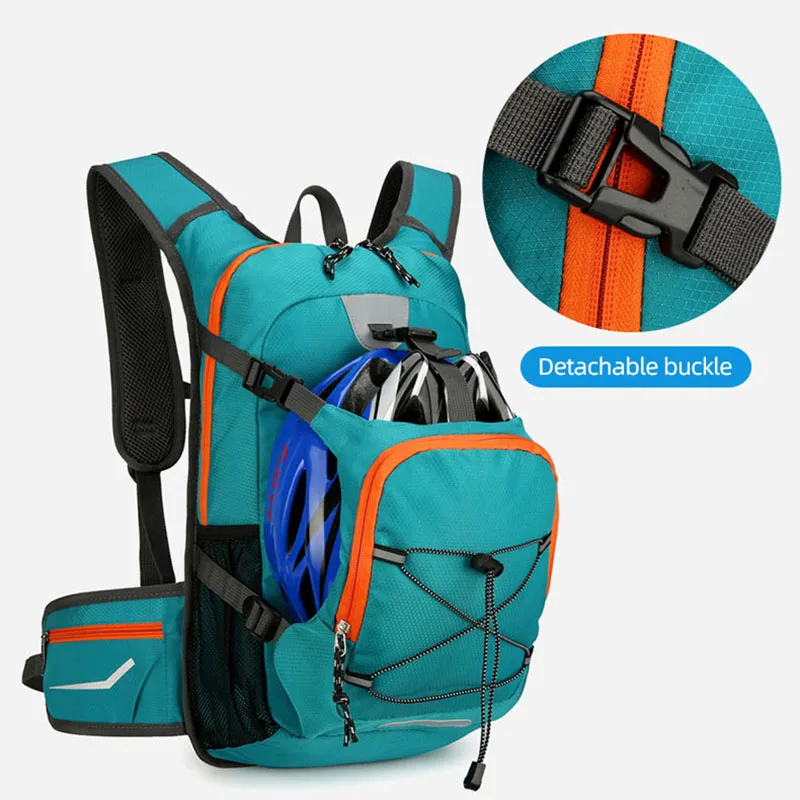 Mochila de deportes al aire libre para hombre, mochila reflectante a rayas para senderismo, Camping, ciclismo, escalada, montañismo, mochila de viaje de ocio - imagen 4