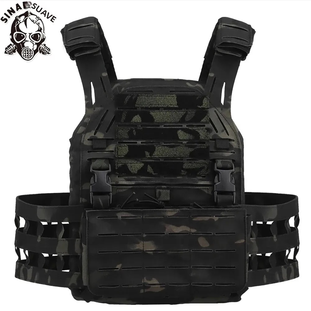 SINAIRSOFT-Chaleco táctico de protección para exteriores, montado, LG3V2 6094, hombreras gruesas, chaleco de caza con corte MOLLE láser - imagen 2