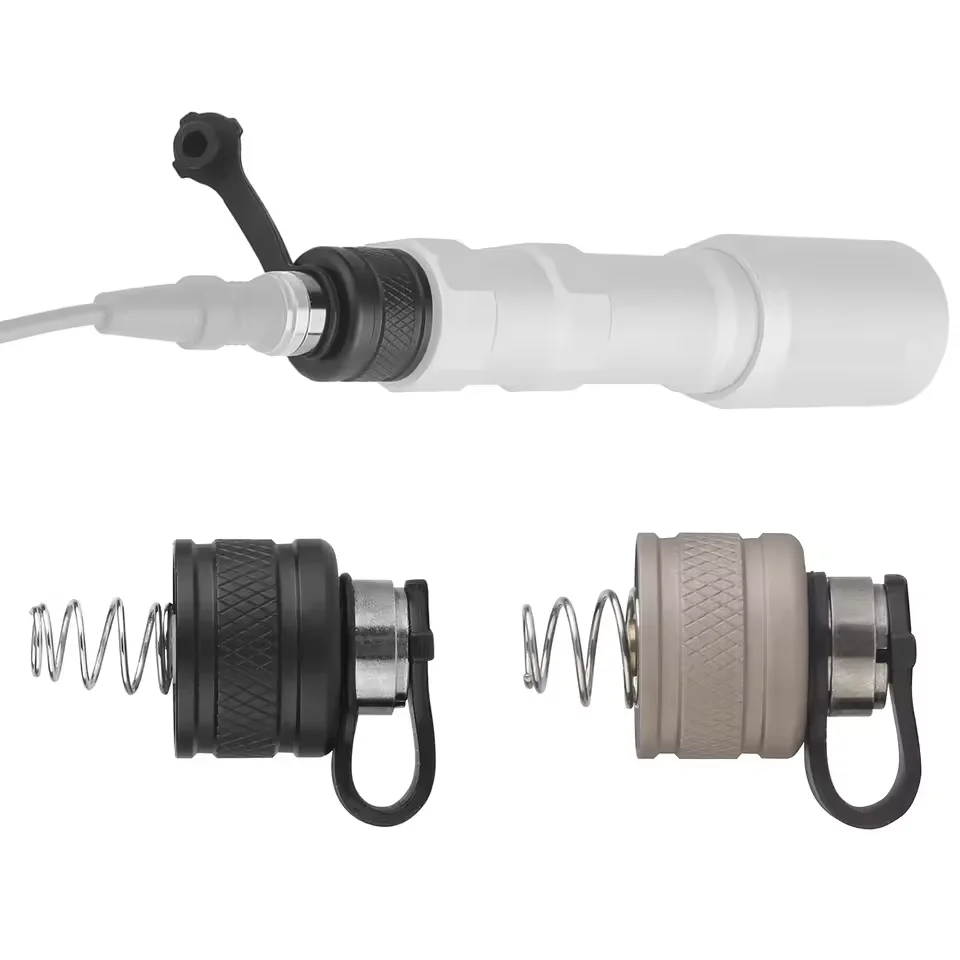 Tapa trasera de linterna SF, cubierta trasera de repuesto, conjunto de tapa trasera remota con interruptor de presión para luces tácticas Airsoft de caza - imagen 4