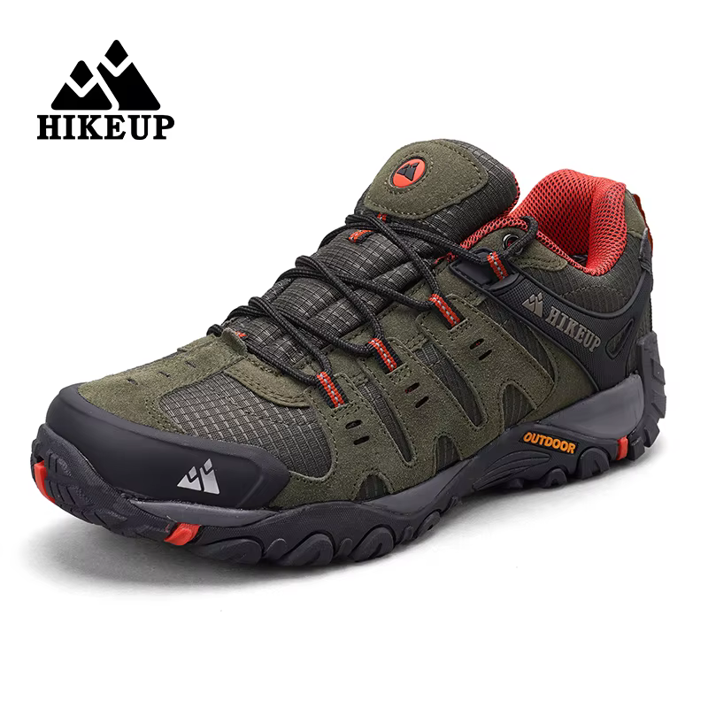 HIKEUP Zapatos tácticos piel de ante – Senderismo caza hombre - imagen 4