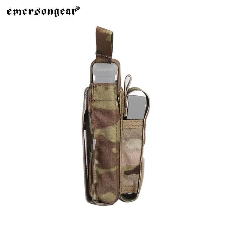 Emersongear 556 pistola individual abierta bolsa para revistas M4 Rifle táctico Mag bolsa Panel engranaje MOLLE Airsoft caza combate Nylon - imagen 3