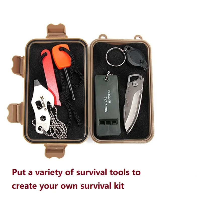 Caja impermeable para almacenamiento de Kayak, equipo EDC para acampar al aire libre, maletero de pescado, contenedor hermético, estuche de sellado de viaje, Kit de supervivencia Bushcraft - imagen 5