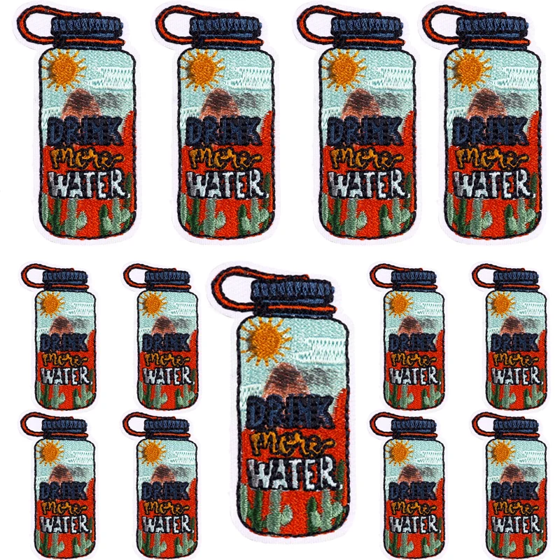 Parches bordados de viaje al aire libre, parches de planchado para ropa, chaqueta, insignia de aventura de montaña DIY, pegatina para ropa, 10 piezas - imagen 5