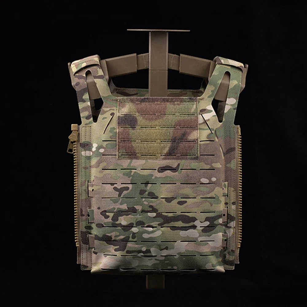 Chaleco táctico Airsoft con hebilla de liberación rápida, chaleco de caza Molle, portador de placa cortada con láser, equipo de armadura corporal para juego CS - imagen 4