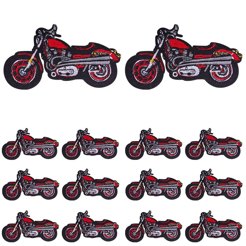 Parches bordados Punk/Skull para ropa, parches termoadhesivos para planchar en motocicleta, DIY, 10 unids/lote - imagen 5