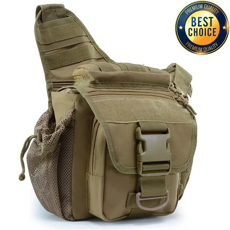 Bolsa de mensajero táctica 900D para hombre, bolsa para cámara DSLR para acampar al aire libre, bolso de hombro de camuflaje para sillín, bolso cruzado impermeable para acampar - imagen 4