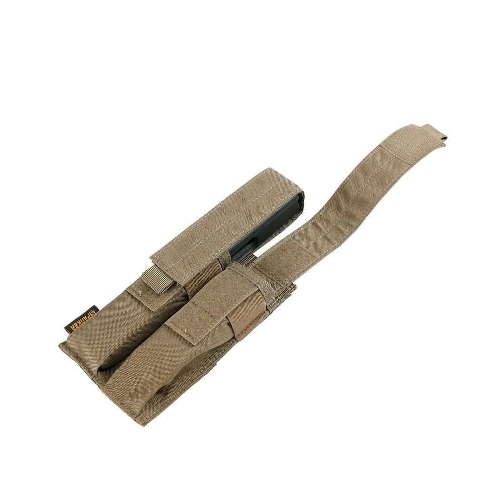 Excelente ELITE SPANKER Tactical MP5 MP7 KRISS, bolsa de doble revista Molle, bolsa con Clip superior abierta, bolsa de Airsoft Mag - imagen 5