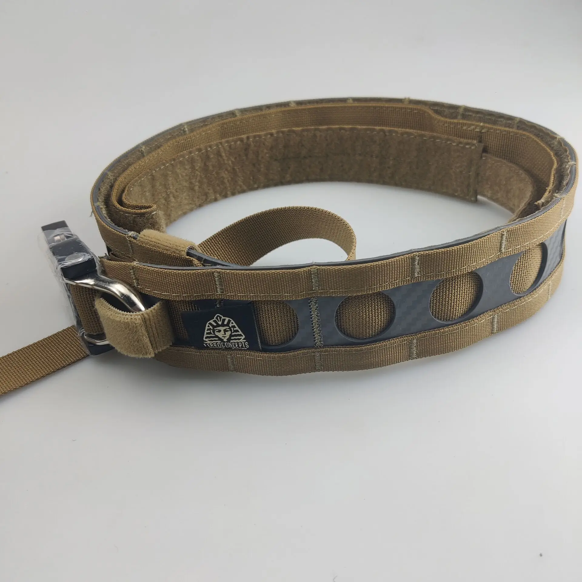 Pretina táctica estilo Ferro, ligera, de liberación rápida, interior y exterior, doble cinturón táctico para airsoft - imagen 2