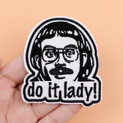 Parche bordado divertido Do It Lady – Termoadhesivo para ropa