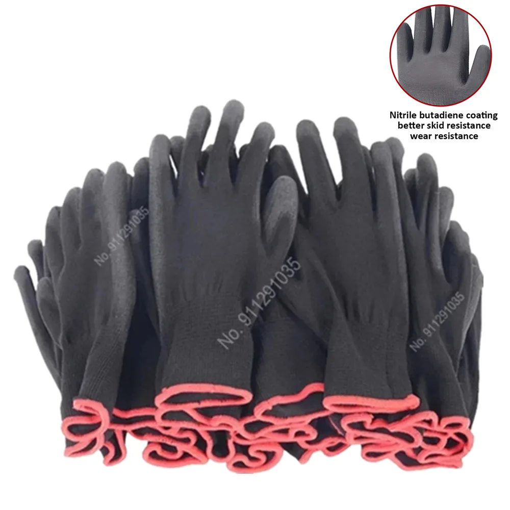 Guantes de poliuretanoGuantes de trabajo de seguridadGuantes de reparaciónGuantes recubiertos de palma Suministros para reparadores de carpintero - imagen 2