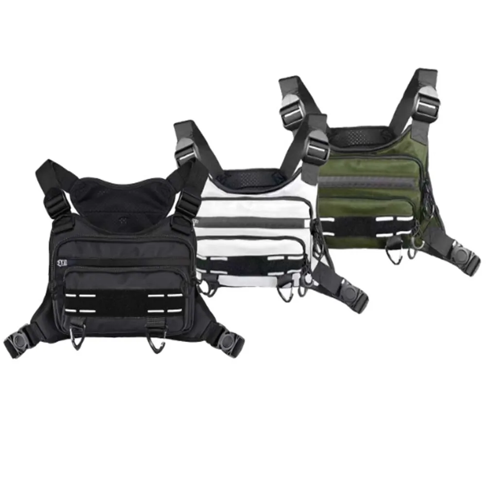 Bolsa de pecho táctica unisex para correr y deportes al aire libre, paquete de chaleco ligero para hombres y mujeres, accesorio deportivo versátil