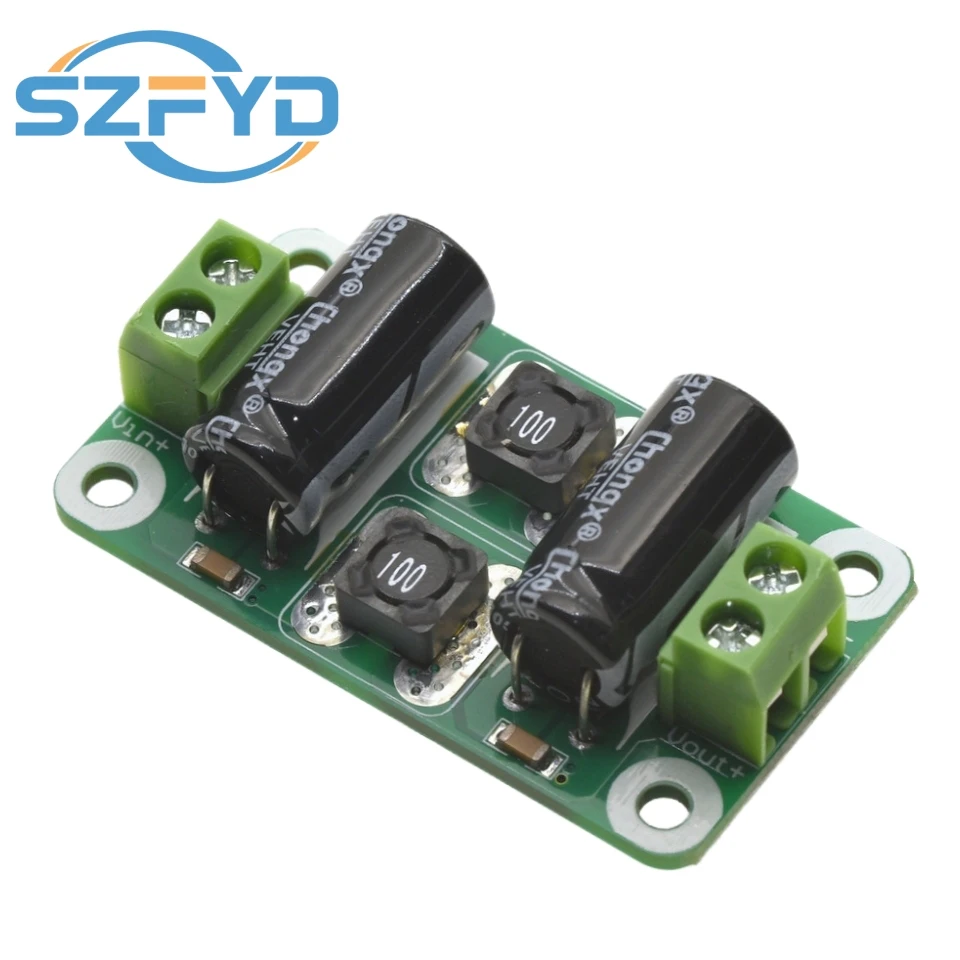 Placa de filtro de potencia CC de 0-25V/0-50V 2A/3A/4A, módulo amplificador de potencia Clase D, placa de supresión de interferencias, supresión EMI - imagen 3