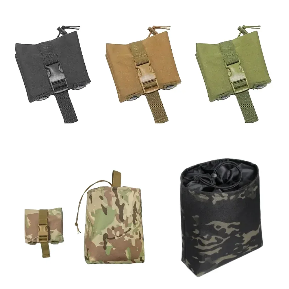 Bolsa de basura para revistas Molle plegable de gran capacidad con diseño de hebilla bolsa de almacenamiento específica para acampar al aire libre - imagen 2