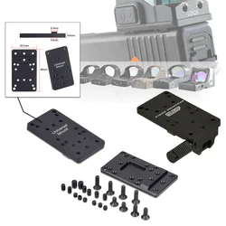 Óptica táctica, Base de montaje de punto rojo, adaptador de placa de montaje de pistola Universal para Glock 17 19, accesorios de Stent de mira trasera