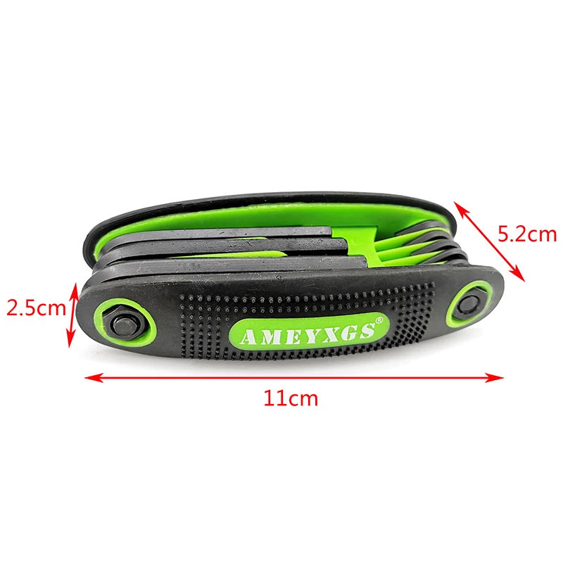 Juego de llaves hexagonales de Tiro con Arco 9 en 1, herramienta de llave plegable de Metal para deportes al aire libre, accesorios para práctica de caza y Tiro, 1 ud. - imagen 3