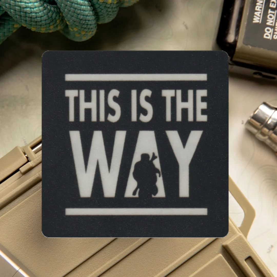 Es la manera insignia de moral táctica parche de gancho y bucle de PVC pegatina decorativa para mochila militar - imagen 2