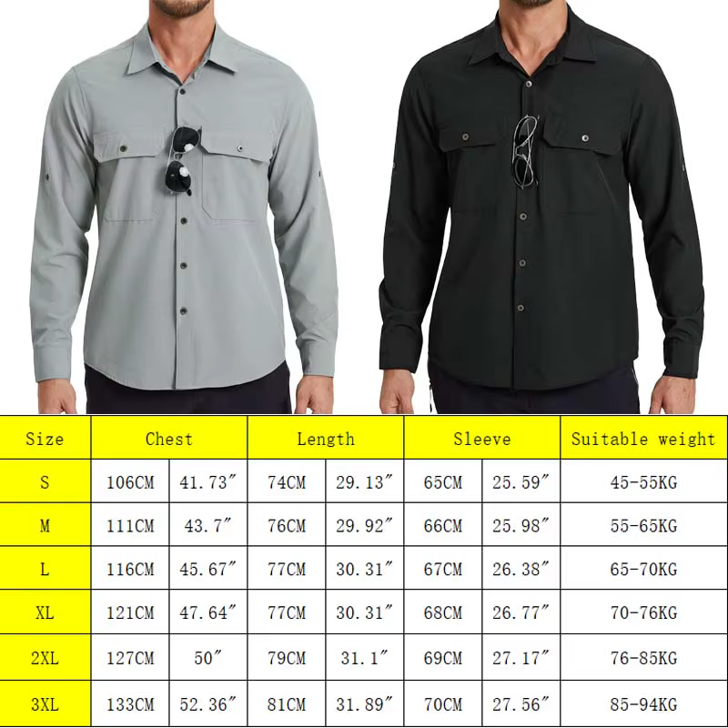 Camisa Cargo Hombre MOLLE Malla Manga Larga Bolsillos Secado Rápido - imagen 3