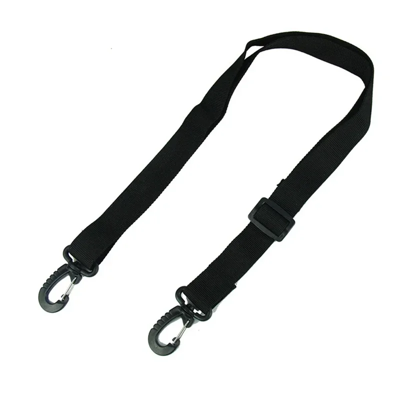 Black shoulder strap
