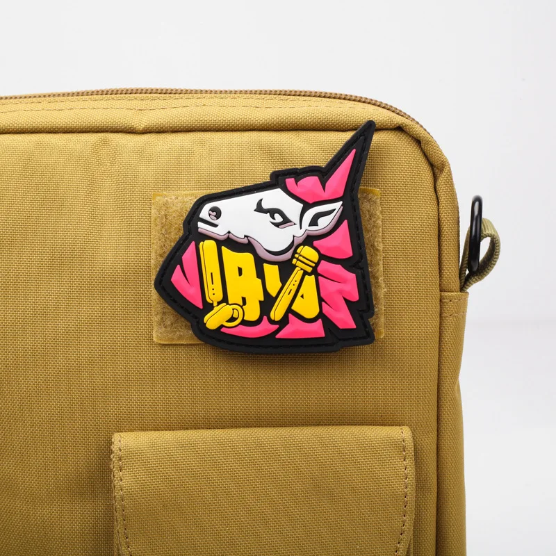 Parche de PVC de caballo arcoíris, insignia de moral, gancho y bucle, parches militares tácticos, pegatinas para mochila, apliques para ropa - imagen 2