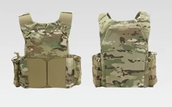 LVMBAV Chaleco táctico MOLLE modular ligero portaplacas