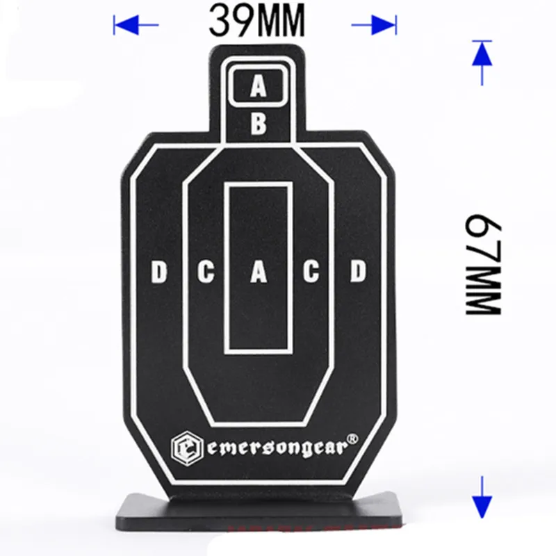 Emersongear-MINI placa táctica de aluminio IDPA, caza, senderismo, combate, Camping, pantalla de objetivos, juego de tiro en interiores - imagen 4