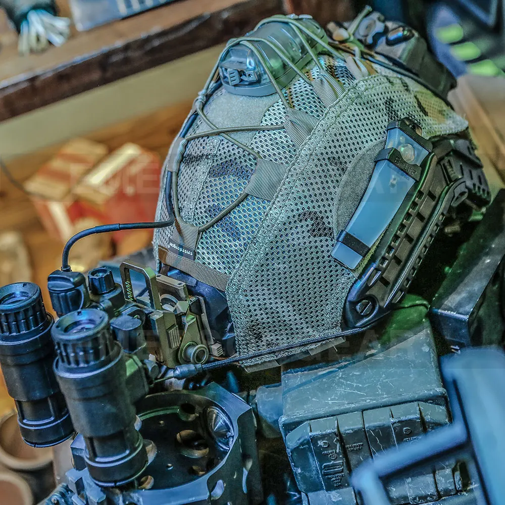 Emersongear para AG estilo OPS-CORE cubierta de casco rápido malla táctica caza al aire libre Paintball combate camuflaje Nylon 11,11 ventas - imagen 4