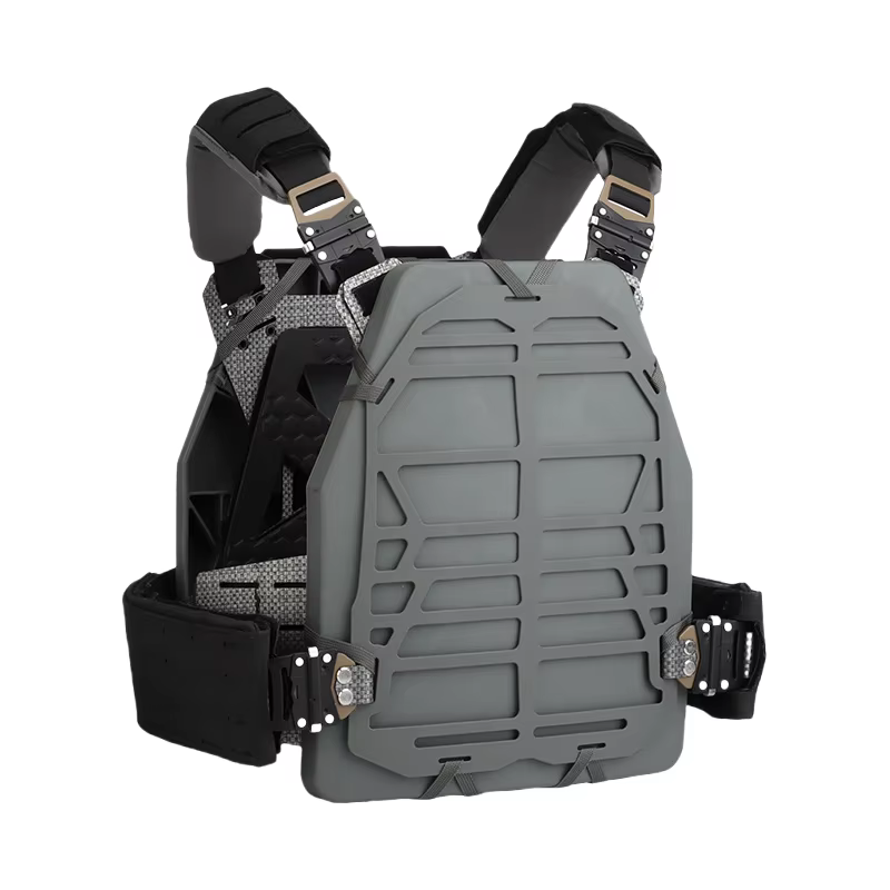 Chaleco portaplacas táctico MOLLE para airsoft y caza, ajuste - imagen 5