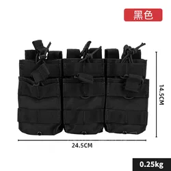 Bolsa triple MOLLE portacargadores AK AR doble capa