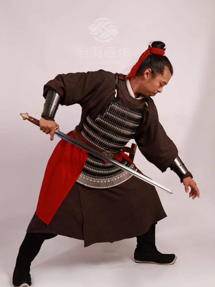 Placa de muñeca de brazo de listones de armadura china para hombres y mujeres, armadura cómoda - imagen 5