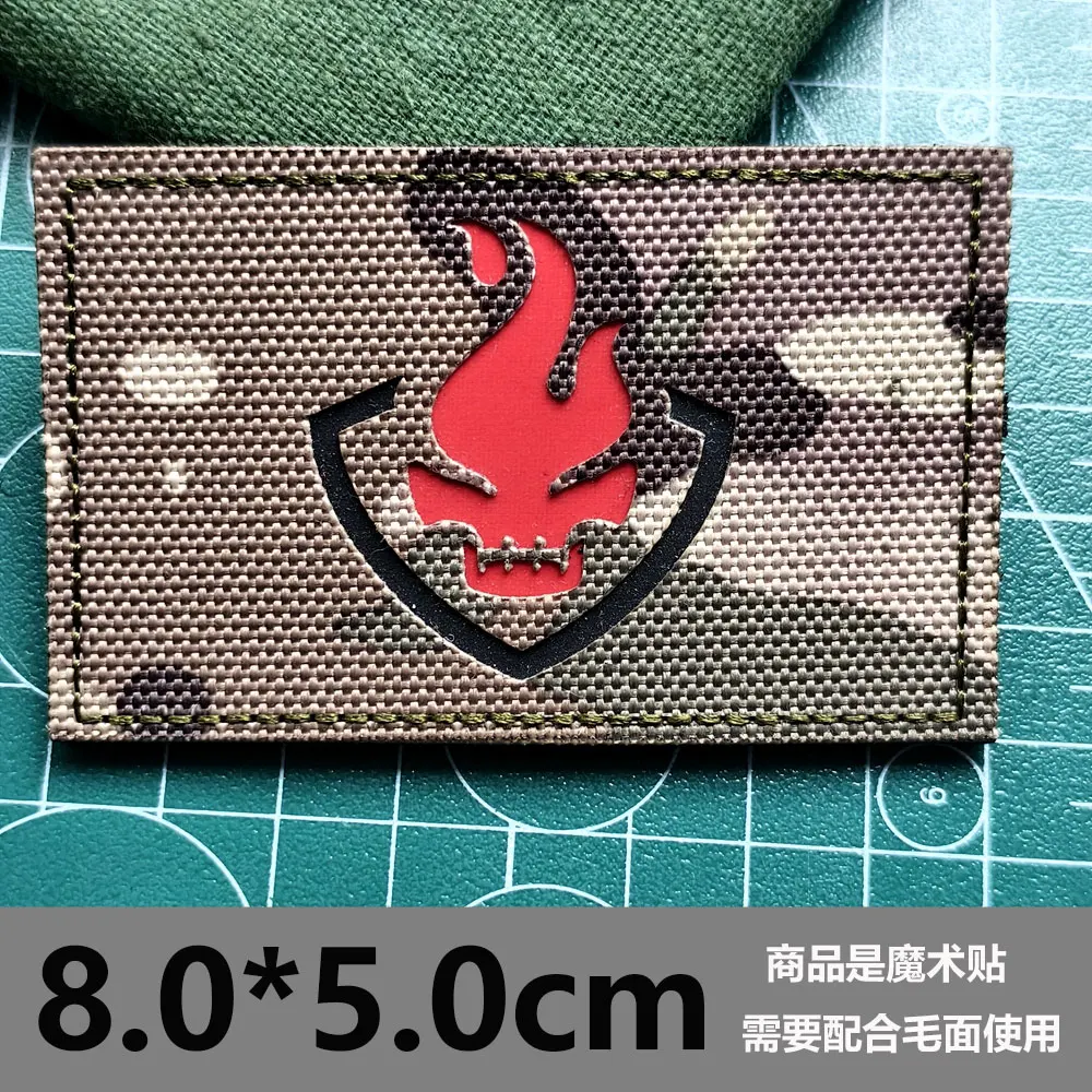 Corte con láser, estampado de gancho y bucle, parche de bandera pirata, parche de grupo de relojes de lucha libre - imagen 5