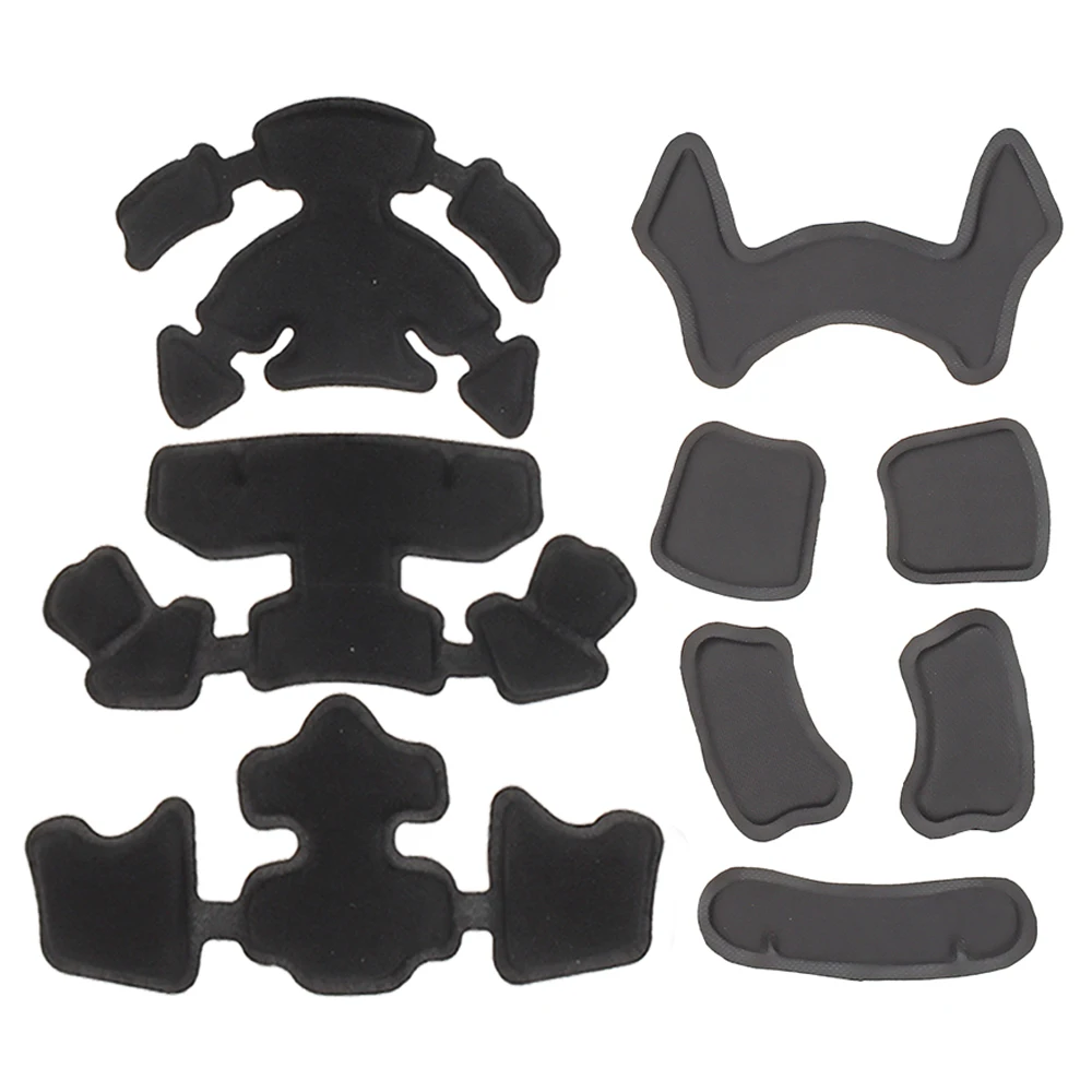 Almohadilla Universal para casco, forro interior de doble capa, almohadillas amortiguadoras de esponja con memoria para Airsoft, Paintball, equipo para casco de motociclismo