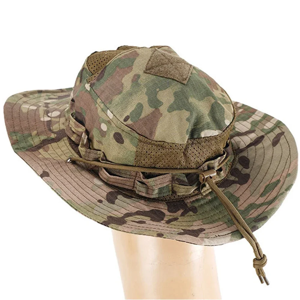 SINAIRSOFT-Sombrero táctico PRO de segunda generación con borde redondo, sombrilla de verano, gorra de pesca y senderismo, gorras para el sol al aire libre - imagen 3