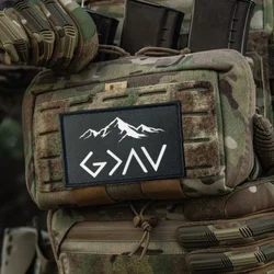 Parche estampado God Is Greater, chaleco táctico, gancho y bucle, sombrero, insignia de moral, mochila, pegatinas decorativas, parches para brazalete para ropa