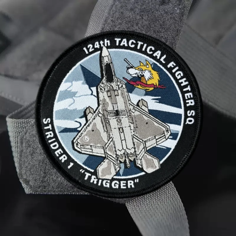 Parche de tela de combate Ace, juego táctico, insignia de moral circundante, parches militares con gancho, pegatinas para ropa y mochila - imagen 5