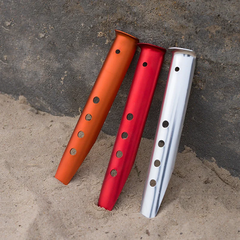 Estacas de aluminio en forma de U para tienda, 10 piezas, 31cm, clavija para nieve, arena, para acampar al aire libre, senderismo, Playa - imagen 4