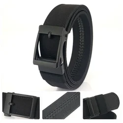 Cinturón táctico de tela de nailon de doble capa colgante de pistola dura y gruesa para hombres cinturón versátil con hebilla automática para exteriores para hombres