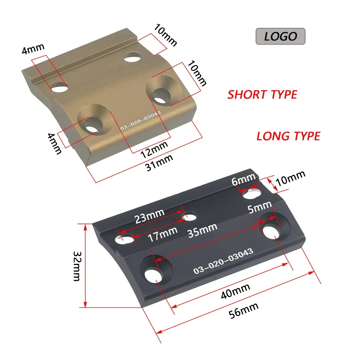 Luz de explorador táctica SF M300 M600, montaje lateral DD CNC Keymod M-LOK, soportes de Base para linterna, accesorios de caza - imagen 5