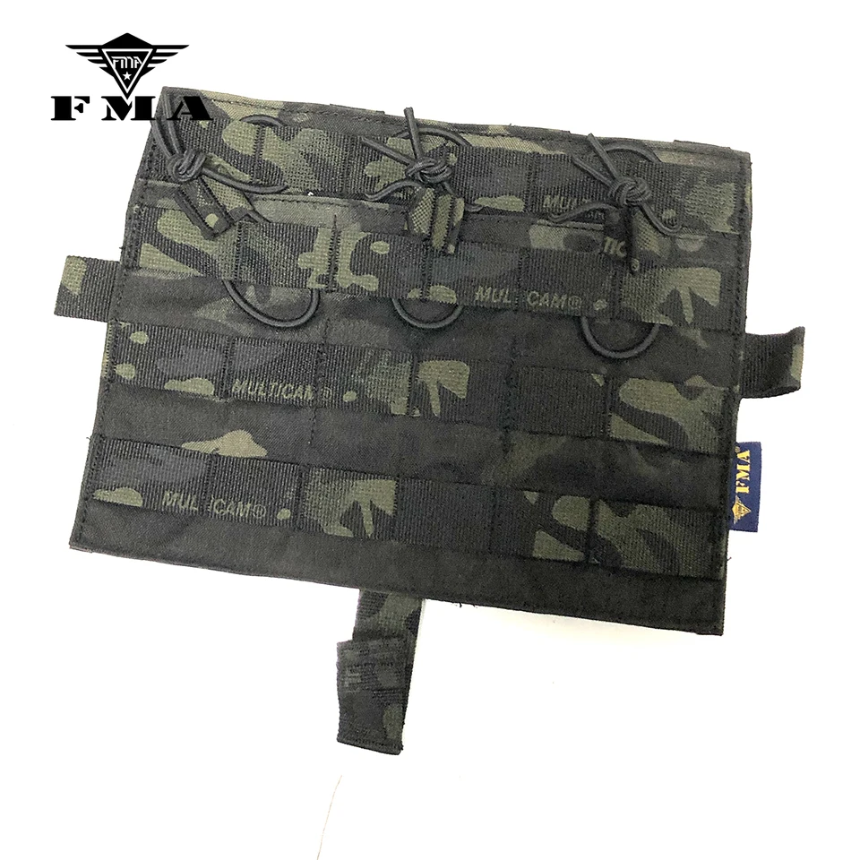 FMA AVS-Solapa extraíble Molle M4, bolsa de Triple revista plana Multicam para chaleco táctico AVS JPC2.0 CPC, Panel frontal para actualización - imagen 5