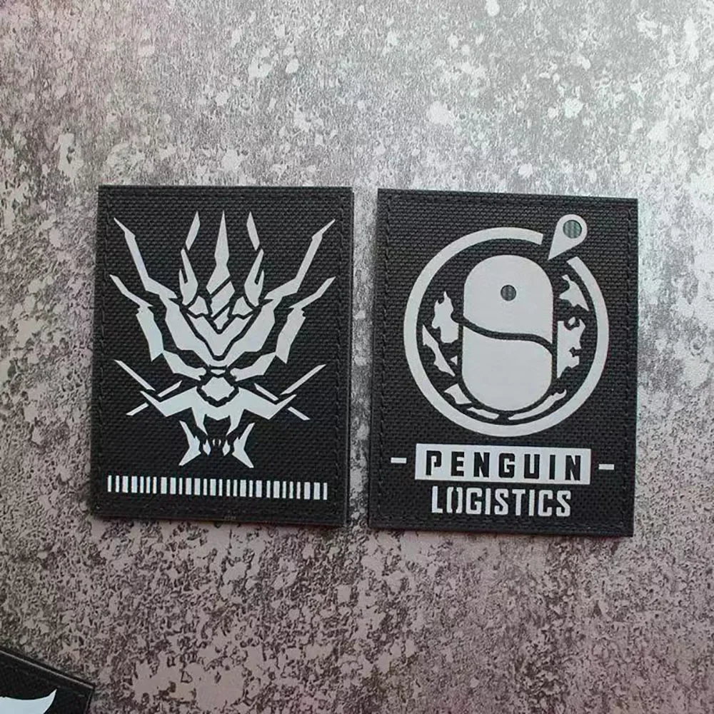 Arknights-Parche reflectante IR, brazalete de caballero y cazador, insignia de moral táctica, parches de gancho y bucle en la ropa, aplique de mochila - imagen 4