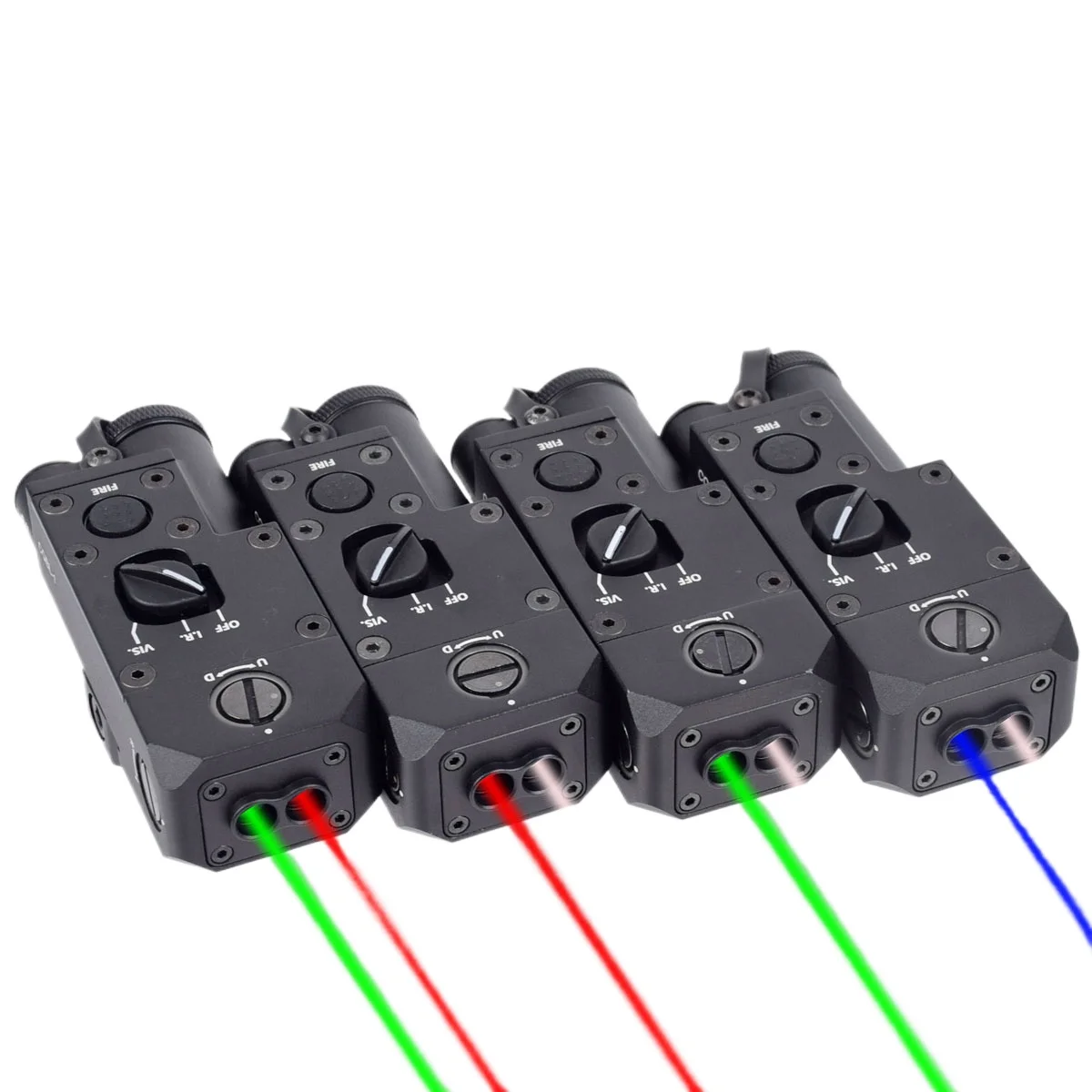 Táctico CQBL Dual Combo rojo verde IR láser infrarrojo punto de visión caza Airsoft AR15 Rifle pistola salida constante/momenentaria - imagen 2