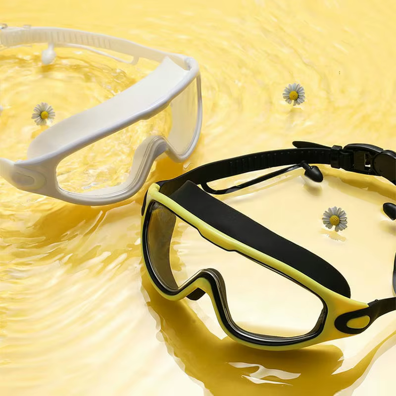 Gafas de natación antiniebla con tapones – Silicone ajustables HD para buceo y surf - imagen 4