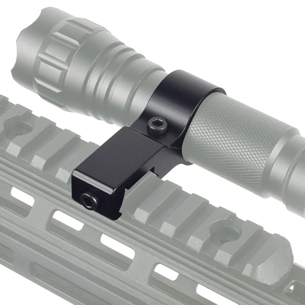 Anillo lateral de compensación de 90 grados para linterna láser, accesorios de pistola de caza, tubo adaptador de montaje ultraligero, riel Picatinny de 20mm - imagen 2
