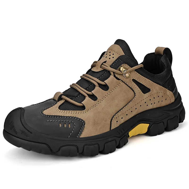 HIKEUP, cómodas zapatillas de Trekking para hombre, zapatos masculinos, suela de goma impermeable, zapatos de senderismo de alta calidad, antideslizantes resistentes al desgaste - imagen 2